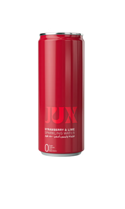 JUX STRAWBERRY & LIME SPARKLING WATER